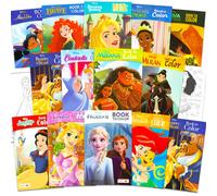 Disney Princess Mini Coloring Books Bundle Variety Pack - Bulk Activity Book Set Featuring Disney Princesses, Moana, Frozen, and More for Girls