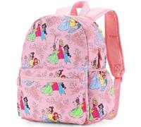 Disney Princess Minnie Marvel Spiderman Toddler Backpack for Girls | Cute Kindergarten Elementary Kids School Bookbag, Disney Princess's Pastel Floral Squad, M, Character
