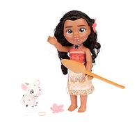 Disney Princess Enchanting Moana Singing Friend: 14”/35cm Feature Doll with Over 10 Story-Inspired Phrases, Musical Melodies, and Playful Accessories - Ideal for Girls Aged 3 and Up