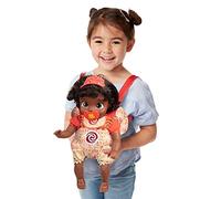 Disney Princess Moana Baby Doll with Carrier Set, Official Disney by Jakks Pacific, Includes Baby Moana Doll with Baby Carrier, and Accessories, for Girls, Roleplay Fun for Kids 2+
