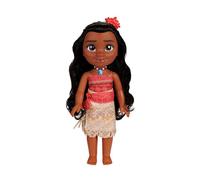 Disney Princess Moana Doll Age 3+ by JAKKS Pacific, 35cm Tall Doll with Royal Reflection Eyes Includes Removable Dress, and Flower Headband For Girls Aged 3+