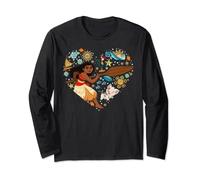 Disney Princess Moana Hei Hei Pua Collage Heart Long Sleeve T-Shirt