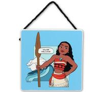 Disney Princess Moana You're Welcome Hanging Wood Wall Decor | Fun Moana Comic Strip Style Sign for Home