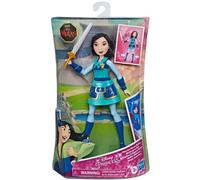 Disney Princess Fashion Doll Warrior Moves Mulan - Sword-Swinging Action, Blue
