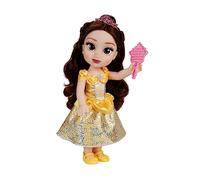Disney Princess Belle Doll, 14” / 35cm Tall Doll with Royal Reflection Eyes Includes Shimmery Platinum Holofoil Printed Removable Dress, Shoes, Tiara and Brush. Perfect for Girls Ages 3+