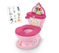 Disney Princess My Size Potty 2-in-1 System Toddler Potty Training Toilet with Lifelike Flushing Sounds, Splash Guard, Removable Seat, Includes 12 Stickers, 18 Months up