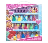 Disney Princess Nail Polish Set, 15-Piece Peel-Off with Toe Spacers