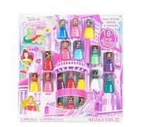 Disney Princess Nail Polish Set, 18-Piece Peel-Off for Girls, Ages 3+