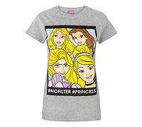 Disney Princess No Filter Women's T-Shirt Grey