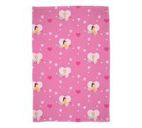 Disney Princess Officially Licensed Fleece Blanket, Super Soft Warm Blanket | Flower Power Design | Perfect for Home, Bedroom, Sleepovers and Camping 100 x 150 cm