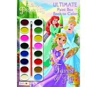 Disney Princess Paintbox Coloring and Activity Book with 16 Paints Bendon 42350 7.75 x 10.75
