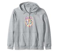 Disney Princess Pastel Group Shield Logo Zip Hoodie