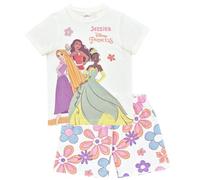 Disney Princess Personalised Girls Short Pyjamas Character Nightwear (Personalised Princess Shorty, 3-4 Years)