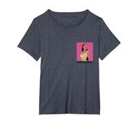 Disney Princess Pocahontas #Independent T-Shirt, Women's Plus, Heather Blue, 1X