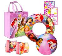 Disney Princess Pool Toy Set for Girls - 5 Piece Disney Princess Gift with Inflatable Disney Princess Swim Ring, Disney Princess Beach Ball. Disney