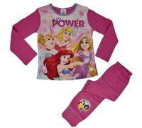 Disney Girls Nightwear Pyjama Set Princess Power – Age 9-10 Years – Pink