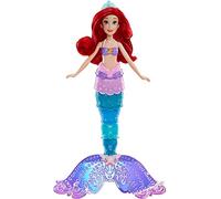 Disney Princess Rainbow Reveal Ariel, Colour Change Doll, The Little Mermaid Water Toy for Girls 3 Years and Up, Multicolor, Pack of 1