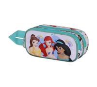 Disney Princess Rainbows-3D Double Pencil Case, Multicolour, 22 x 10 cm