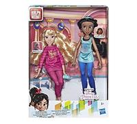 Disney Princess Ralph Breaks the Internet Movie Dolls, Jasmine and Aurora Dolls with Comfy Clothes and Accessories
