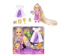 Disney Princess Rapunzel Doll Longest Hair Petite Rapunzel Doll with Pascal in Purple and White Dress Fashions