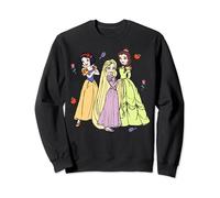 Disney Princess Rapunzel Snow White Belle Cartoon Sketch Sweatshirt
