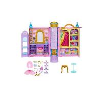 Disney Princess Castle Shaped Portable Wardrobe Play Set Doll