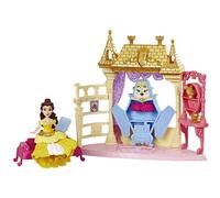 Disney Princess Royal Chambers Playset and Belle Doll, Royal Clips Fashion, One-Clip Skirt