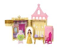 Mattel Disney Princess Toys, Storytime Stackers Belle's Castle, Stackable Doll House with Small Doll & 9 Pieces, Inspired by the Disney Movie, JDP54