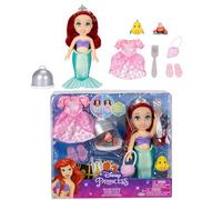 Disney Ariel Sea And Land With Different Classic And Little Mermaid Outfits Doll 15 Cm