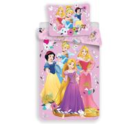 DISNEY PRINCESS SINGLE DUVET COVER SET 100% COTTON CHILDREN'S REVERSIBLE EU SIZE