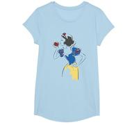 Disney Princess Snow White Apple Glitter T-Shirt, Girls, Baby Blue, X-Small