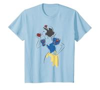 Disney Princess Snow White Apple Glitter T-Shirt, Youth, Baby Blue, Large