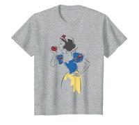 Disney Princess Snow White Apple Glitter T-Shirt, Youth, Heather Grey, Small