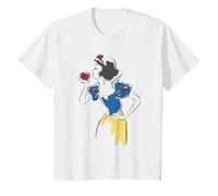 Disney Princess Snow White Apple Glitter T-Shirt, Youth, White, Medium
