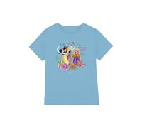 Disney Princess Snow White, Pocahontas, Sleeping Beauty kids t-shirt in Light Blue | Size: 12-13 Years Disney Light Blue 12-13 Years