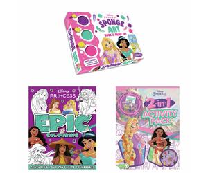 Disney Princess Sponge Art Book and Paint Set