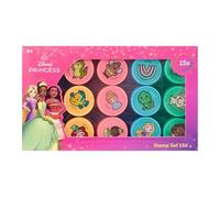 Disney Princess Stamp Set 15 Pieces | Stamp Children with Rapunzel, Moana & Tiana | Craft Set Girls from 3 Years | Creative Toy for Children's Birthday Parties & Party Bags | FSC Certified