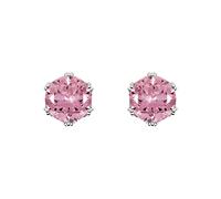 Disney Princess Sterling Silver Pink CZ stone set stud earrings E906167RZPL.PH