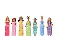 Disney Princess Story Sparkle Fashion Doll 7 Pack with Accessories - Includes Rapunzel, Tiana, Cinderella, Jasmine, Ariel, Aurora & Belle