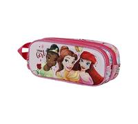 Disney Princess Strong-3D Double Pencil Case, Pink, 22 x 9.5 cm