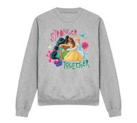 Disney Princess Stronger Together With Jasmine, Tiana, Belle Sweatshirt Light Grey | Size: Medium Disney Princess Light Grey M