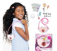 Disney Princess Style Collection Girls Purse Pretend Play Chic Petite Bag E - Mini Soft Vinyl Handbag for Girls with 5+ Accessories for Girls Ages 3 a