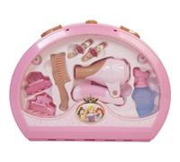 Disney Princess Style Collection Hair Beauty Tote, Includes Fun Hair Play Pieces Such As Clips, Barrettes, Comb and a Working Hair Dryer With Sounds, Girls Toy Set Ideal For Ages 3+
