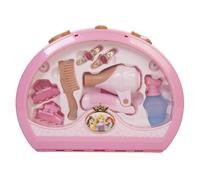 Disney Princess Style Collection Hair Beauty Tote, Includes Fun Hair Play Pieces Such As Clips, Barrettes, Comb and a Working Hair Dryer With Sounds, Girls Toy Set Ideal For Ages 3+