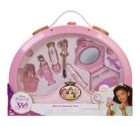 Disney Princess Style Collection Makeup Beauty Tote, Includes Fun Makeup Play Pieces Such As a Perfume Bottle, Lip-Gloss and a Light Up Makeup Compact, Girls Toy Set Ideal For Ages 3+