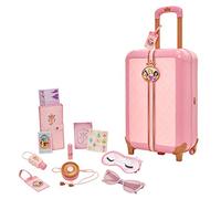 Disney Princess Travel Suitcase Play Set for Girls with Luggage Tag Style Collection, 17 Pretend Play Accessories Pieces Including Travel Passport! for Ages 3+