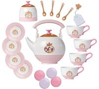 Disney Princess Style Collection Tea Set Play Accessories | Officially Licensed, Inspired by Disney Princess, Roleplay for Girls, Includes 21 Pieces, Perfect for Birthdays and Party