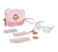 Disney Princess Style Collection World Traveler Purse Set Bag with Strap Sunglasses Key with Charm 5 Coins & 8 Paper Bills for Girls Ages 3+