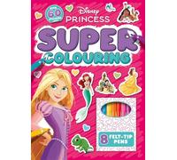 Disney Princess: Super Colouring (Activity kit for kids including 8 felt-tip pens)