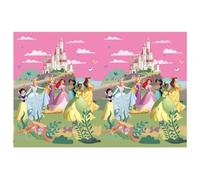 Disney Princess Tablecloth as Decoration for Children's Birthday Parties and Themed Parties Size: 120 x 180 cm, Wipe-Clean, Reusable, Children's Birthday Party Table Cover